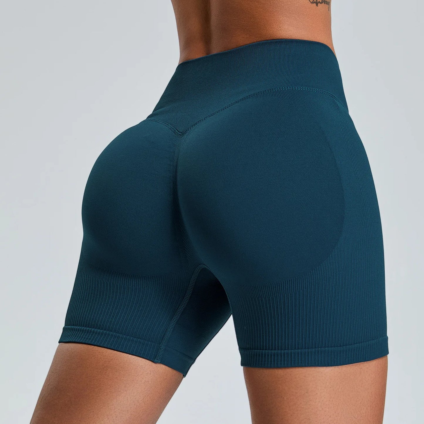 Seamless Yoga Shorts Women High Waist Workout Shorts Fitness Yoga Lift Butt Fitness Yoga Gym Running Sports Shorts Sportswear