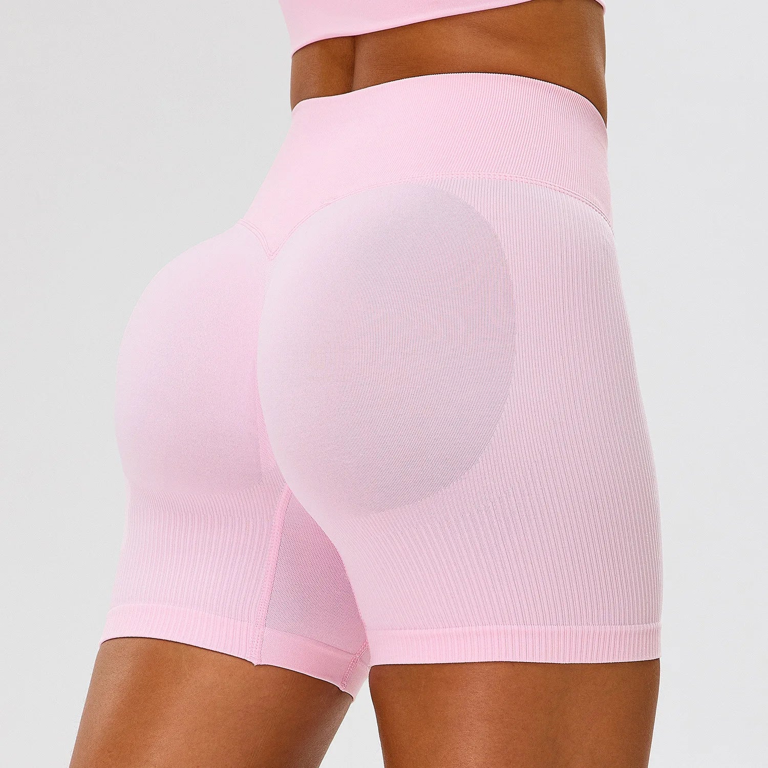 Seamless Yoga Shorts Women High Waist Workout Shorts Fitness Yoga Lift Butt Fitness Yoga Gym Running Sports Shorts Sportswear