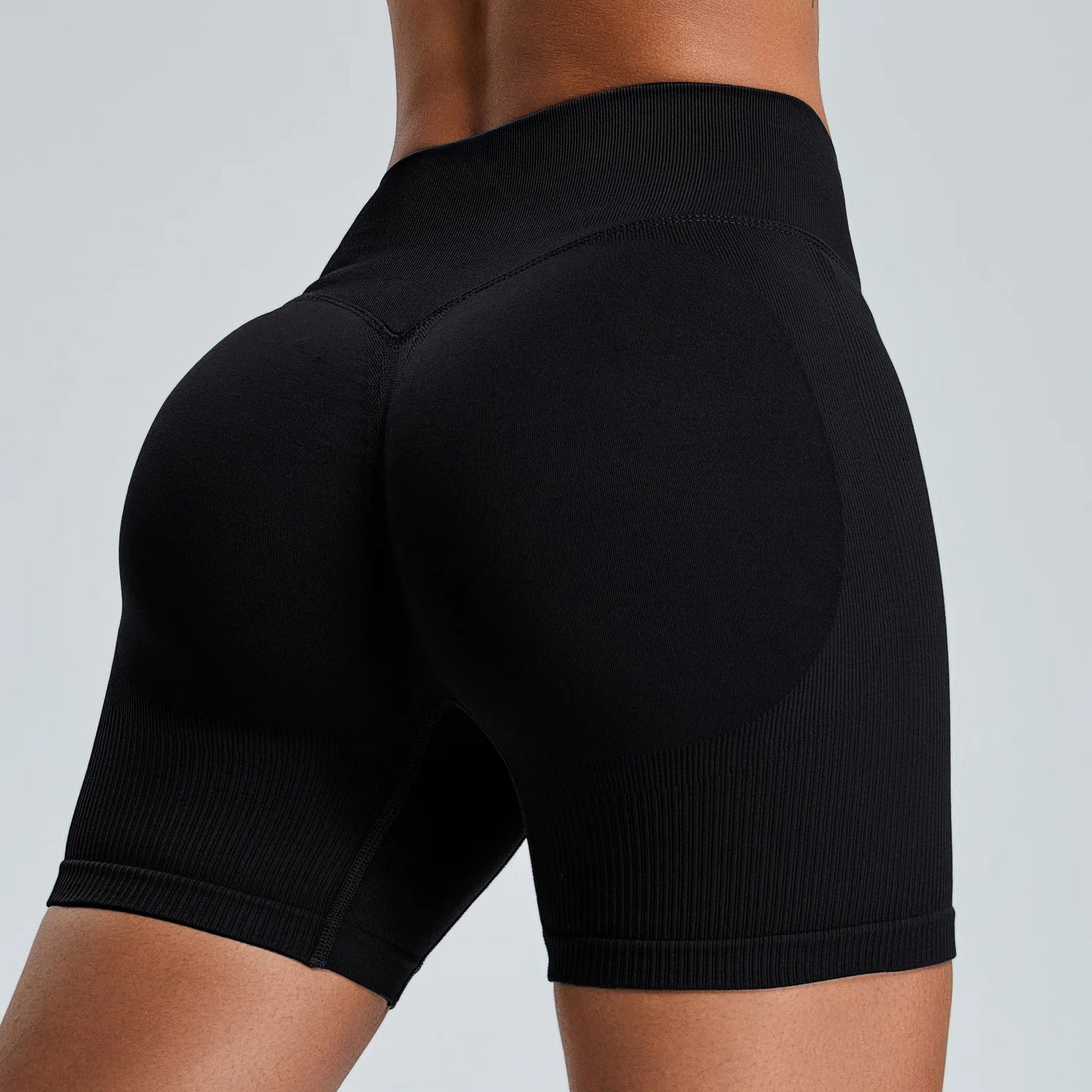 Seamless Yoga Shorts Women High Waist Workout Shorts Fitness Yoga Lift Butt Fitness Yoga Gym Running Sports Shorts Sportswear