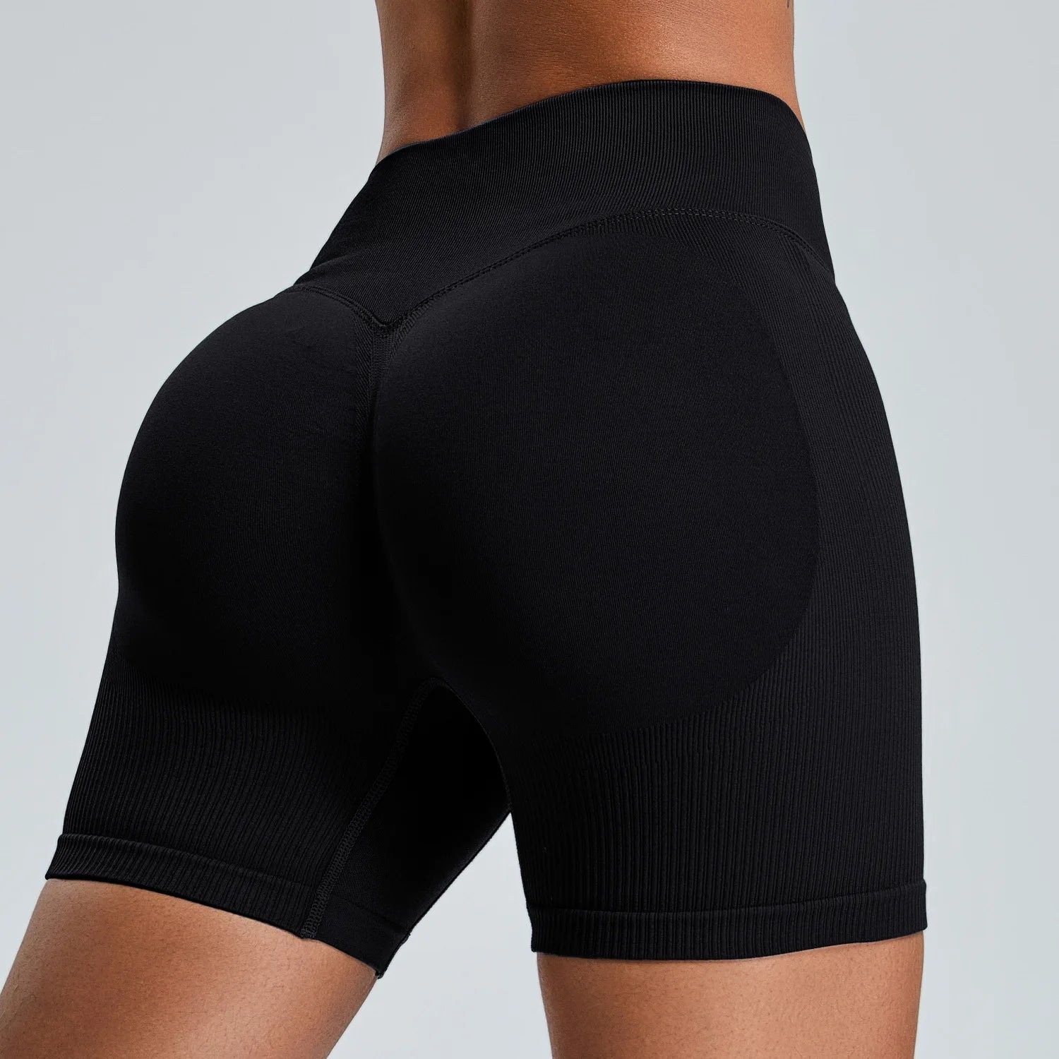 Seamless Yoga Shorts Women High Waist Workout Shorts Fitness Yoga Lift Butt Fitness Yoga Gym Running Sports Shorts Sportswear