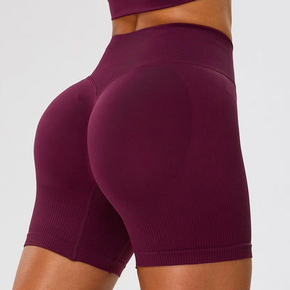 Seamless Yoga Shorts Women High Waist Workout Shorts Fitness Yoga Lift Butt Fitness Yoga Gym Running Sports Shorts Sportswear