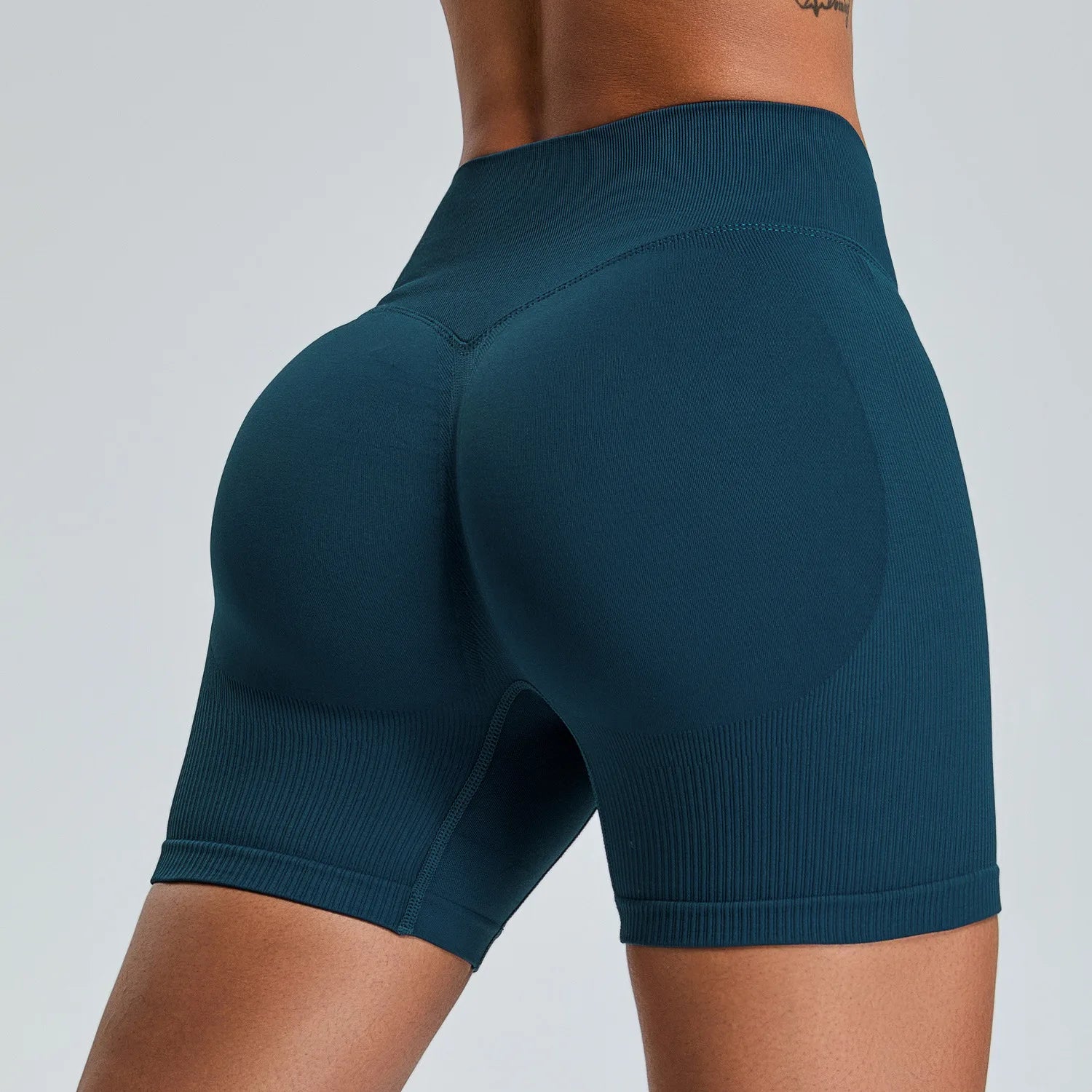 Seamless Yoga Shorts Women High Waist Workout Shorts Fitness Yoga Lift Butt Fitness Yoga Gym Running Sports Shorts Sportswear